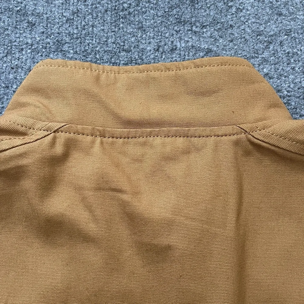 Timberland Heritage Workwear Bomber Jacket Mens XL Wheat Tan Canvas Full Zip